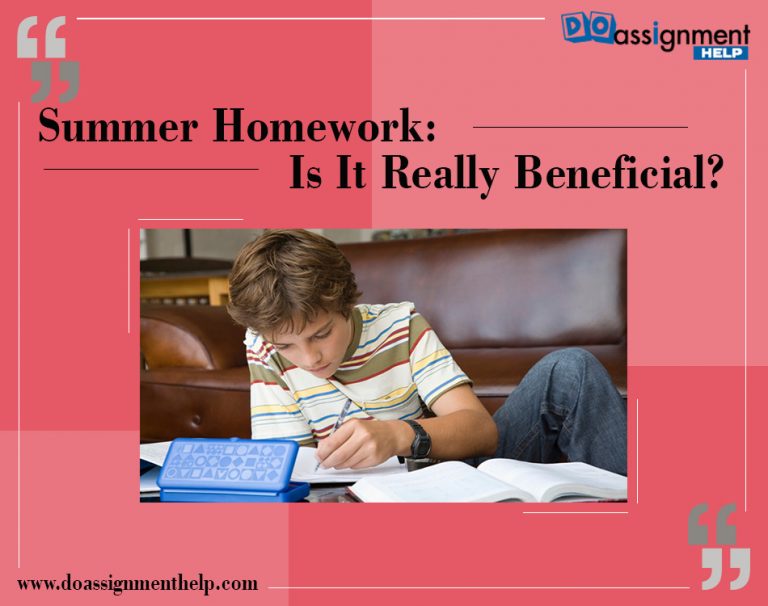 do you get summer homework in college