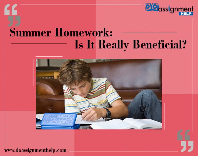 is there summer homework in college